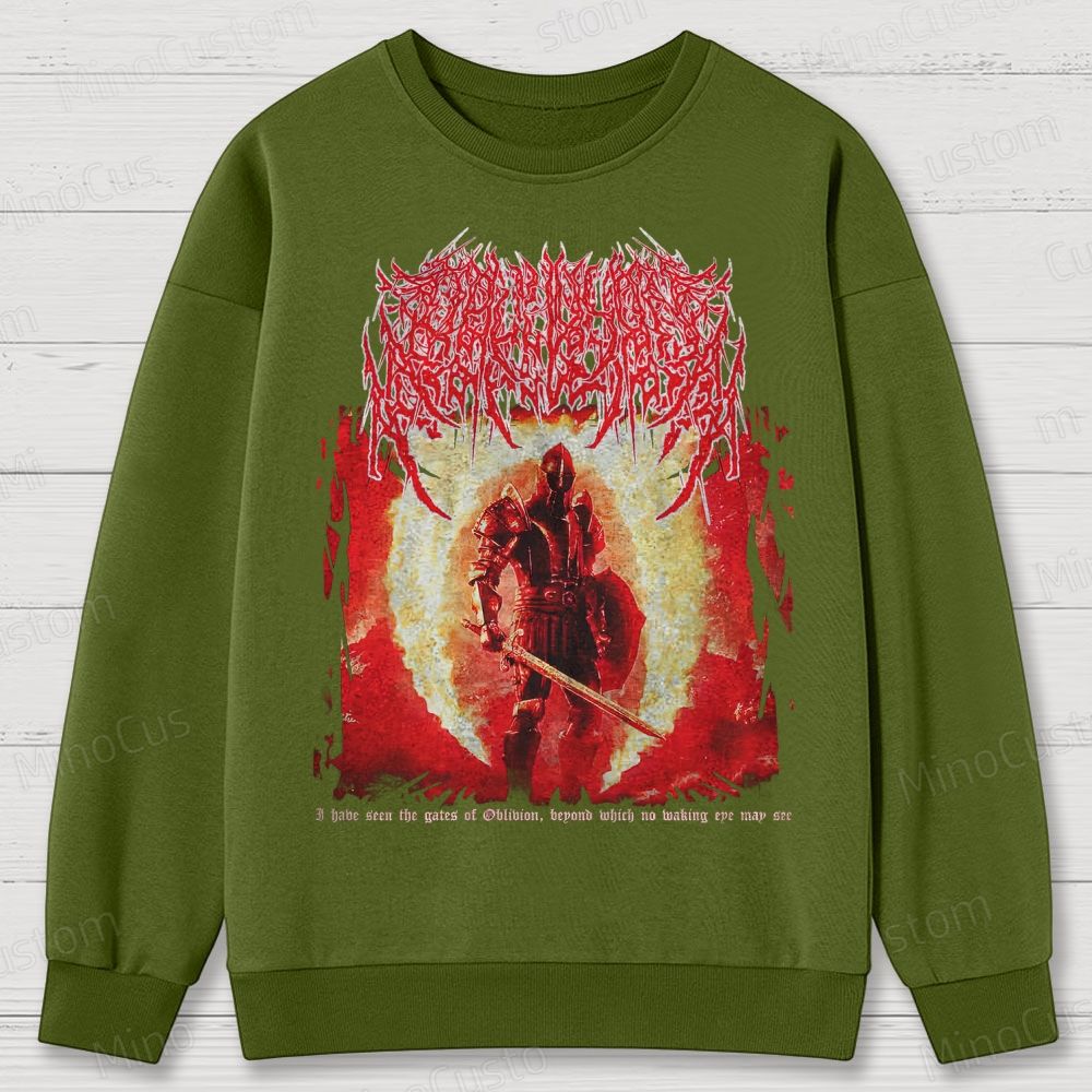 Oblivion Elder Scrolls Death Metal Cotton Sweatshirts 