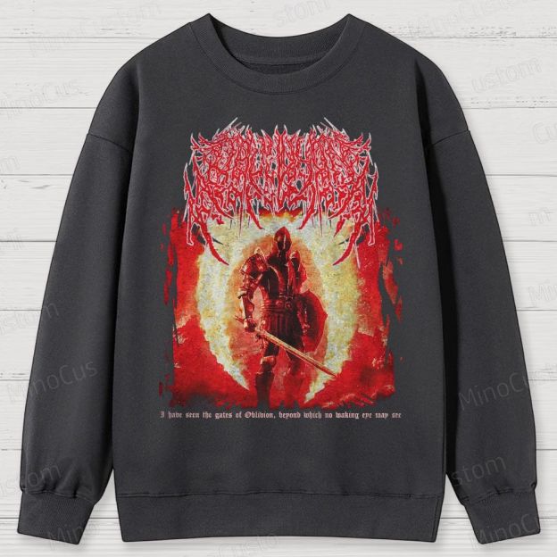 Oblivion Elder Scrolls Death Metal Cotton Sweatshirts 