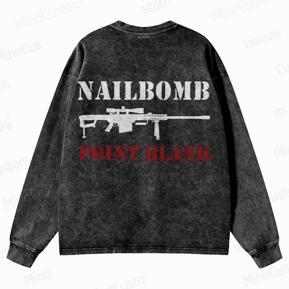 NAILBOMB - "Klan Hunter" Premium Crewneck Washed Sweatshirt
