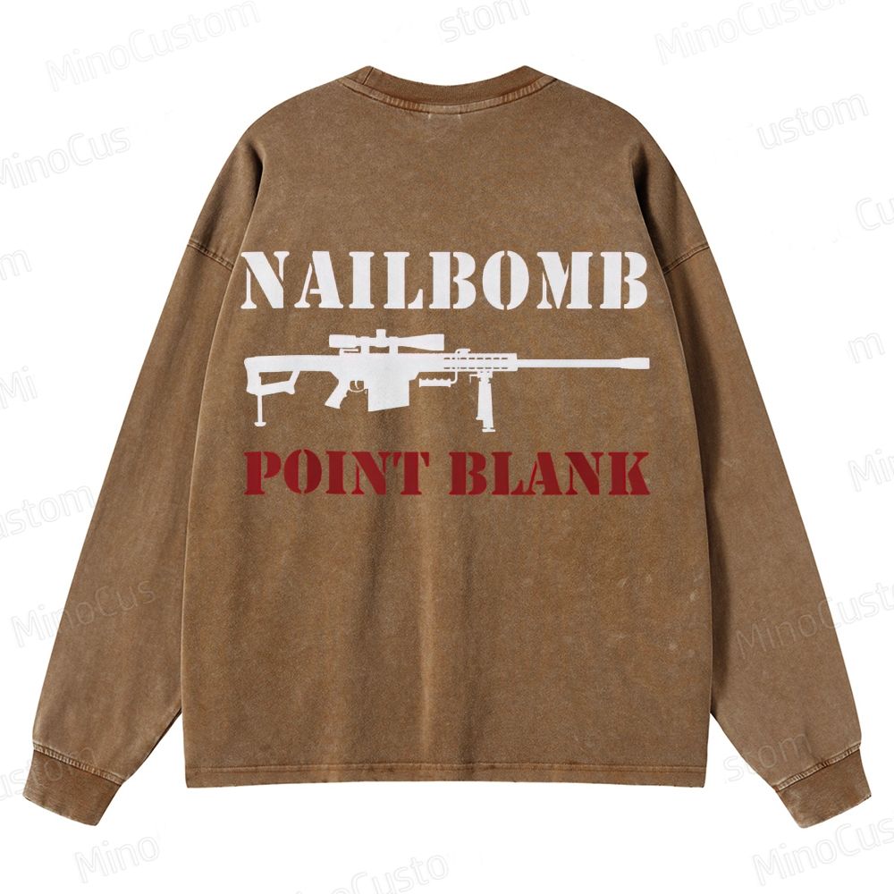 NAILBOMB - "Klan Hunter" Premium Crewneck Washed Sweatshirt