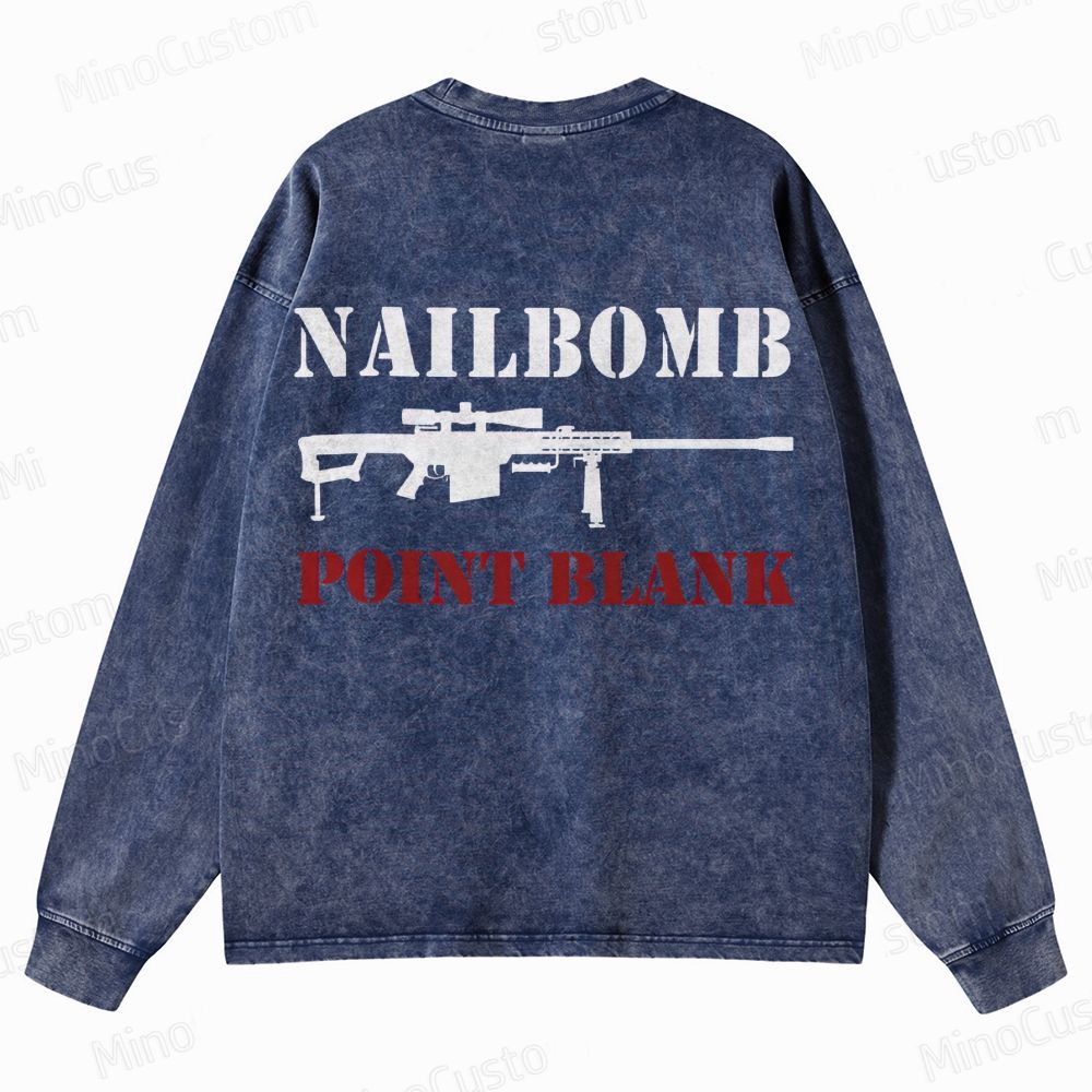 NAILBOMB - "Klan Hunter" Premium Crewneck Washed Sweatshirt