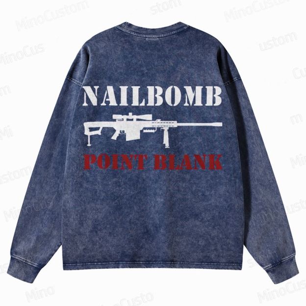 NAILBOMB - "Klan Hunter" Premium Crewneck Washed Sweatshirt