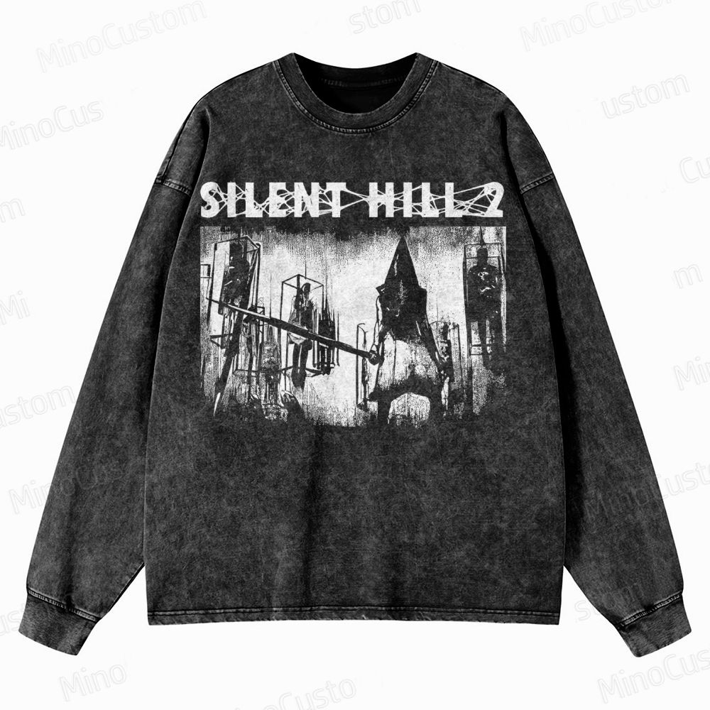 Pyramid Head Crewneck Washed Sweatshirt 