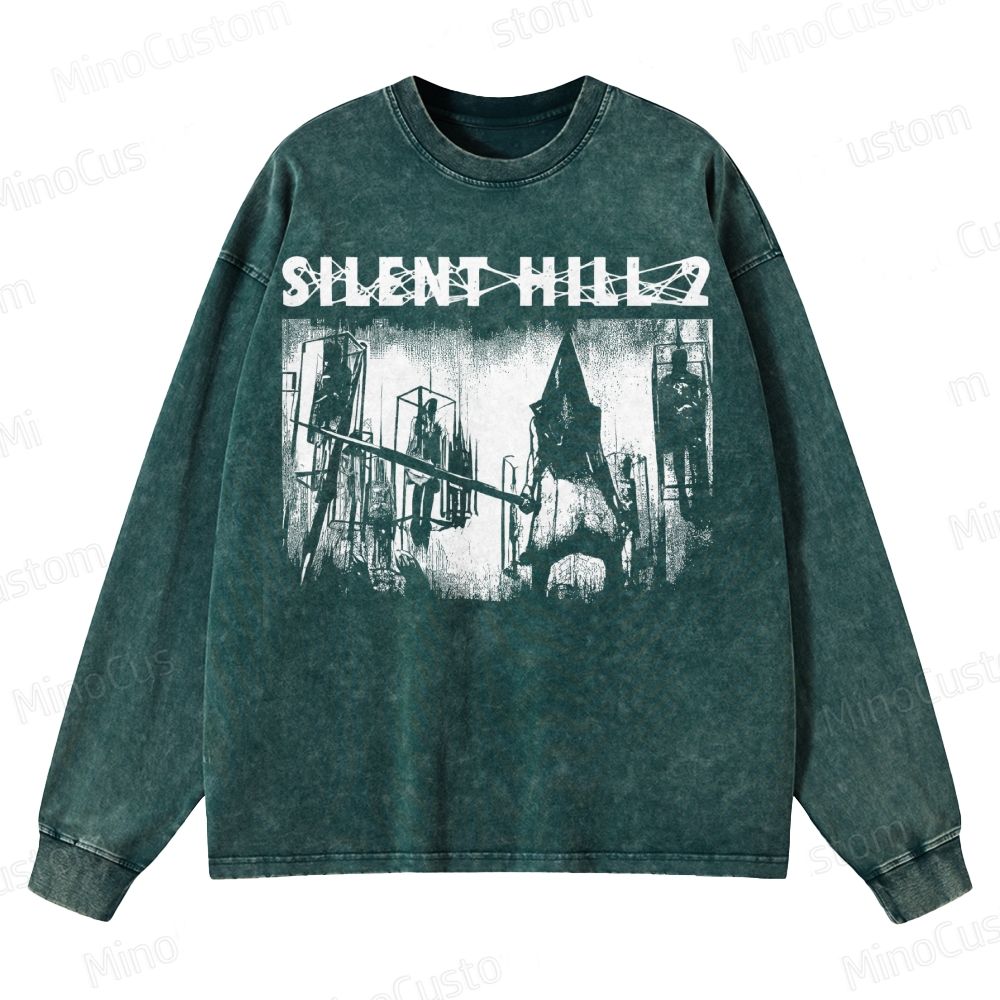 Pyramid Head Crewneck Washed Sweatshirt 