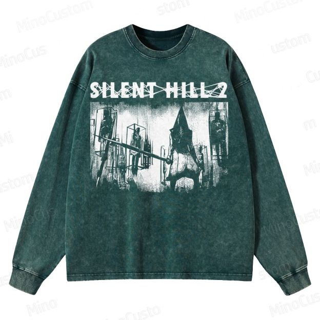 Pyramid Head Crewneck Washed Sweatshirt 