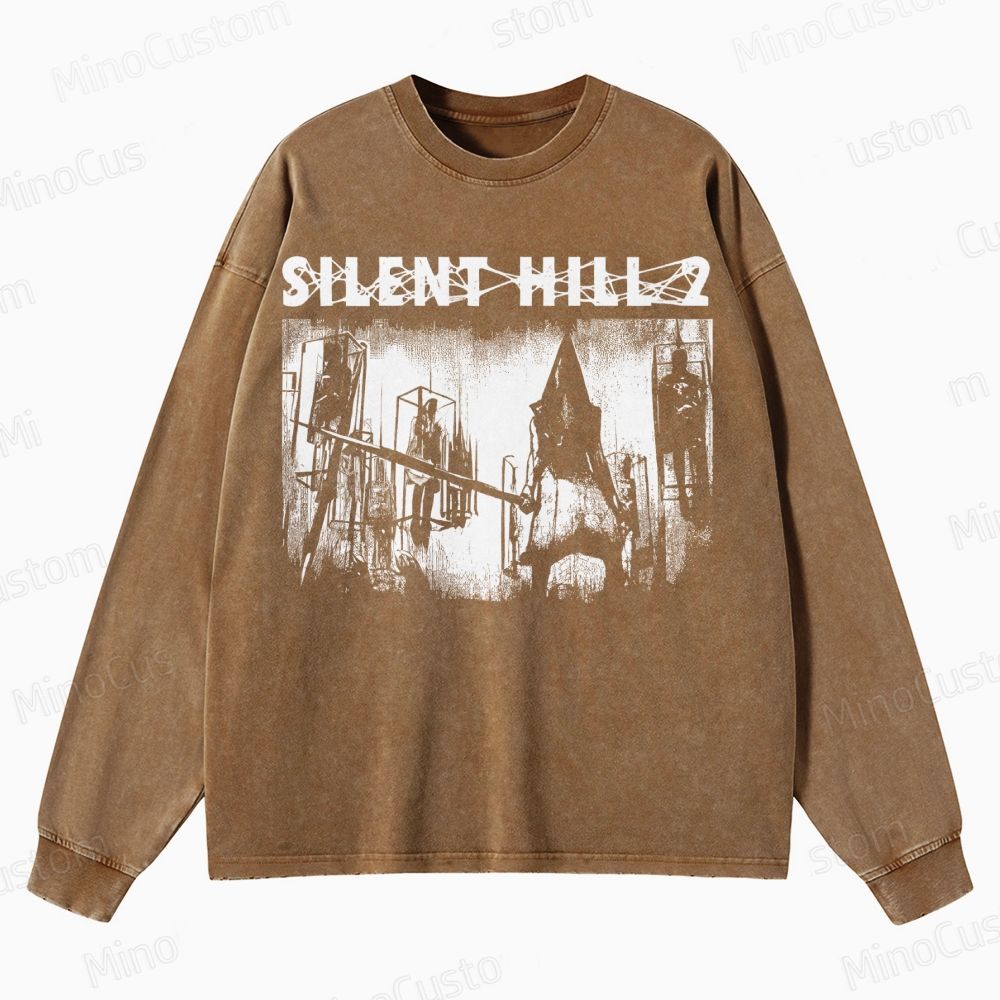 Pyramid Head Crewneck Washed Sweatshirt 