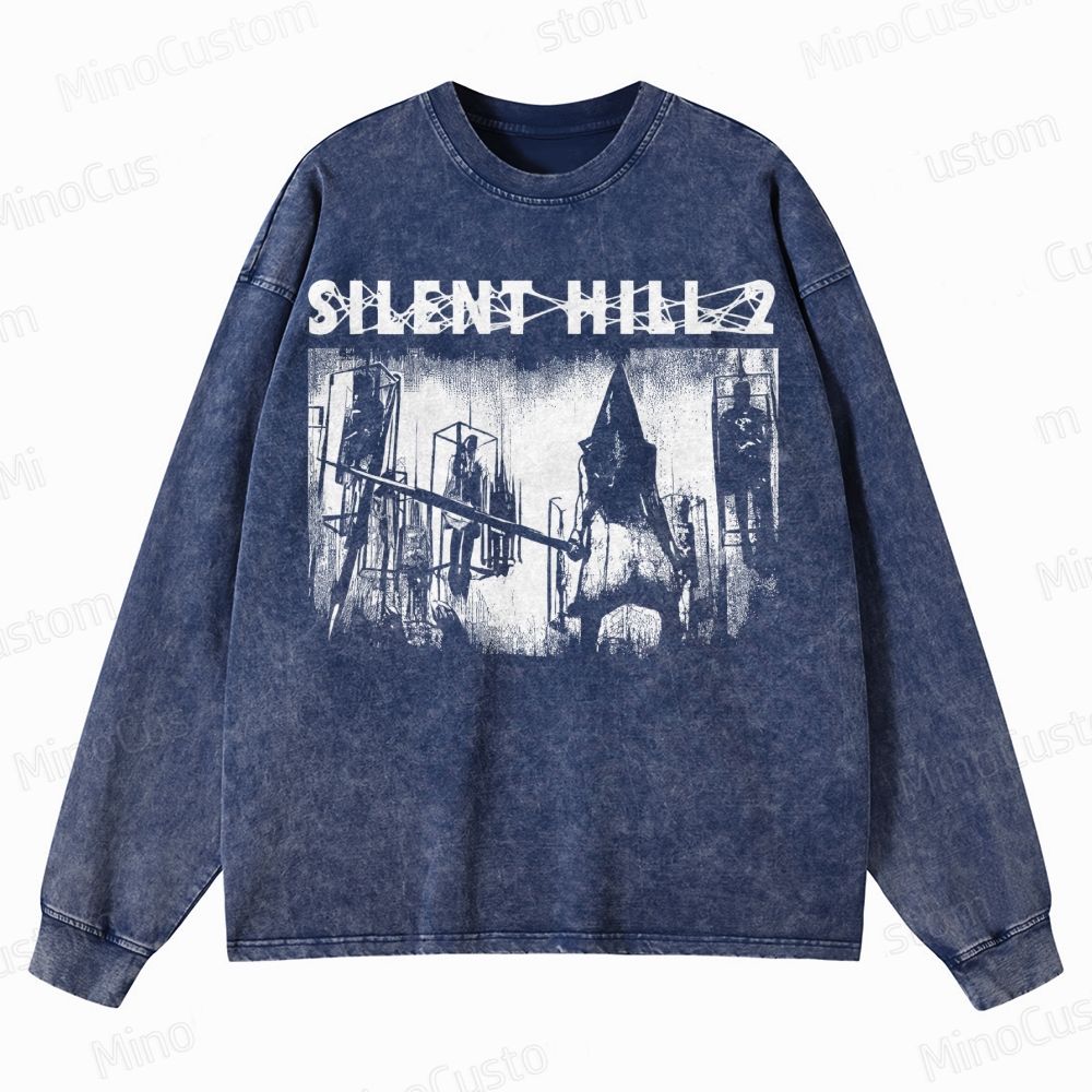 Pyramid Head Crewneck Washed Sweatshirt 