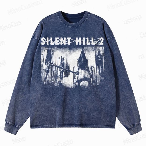 Pyramid Head Crewneck Washed Sweatshirt 
