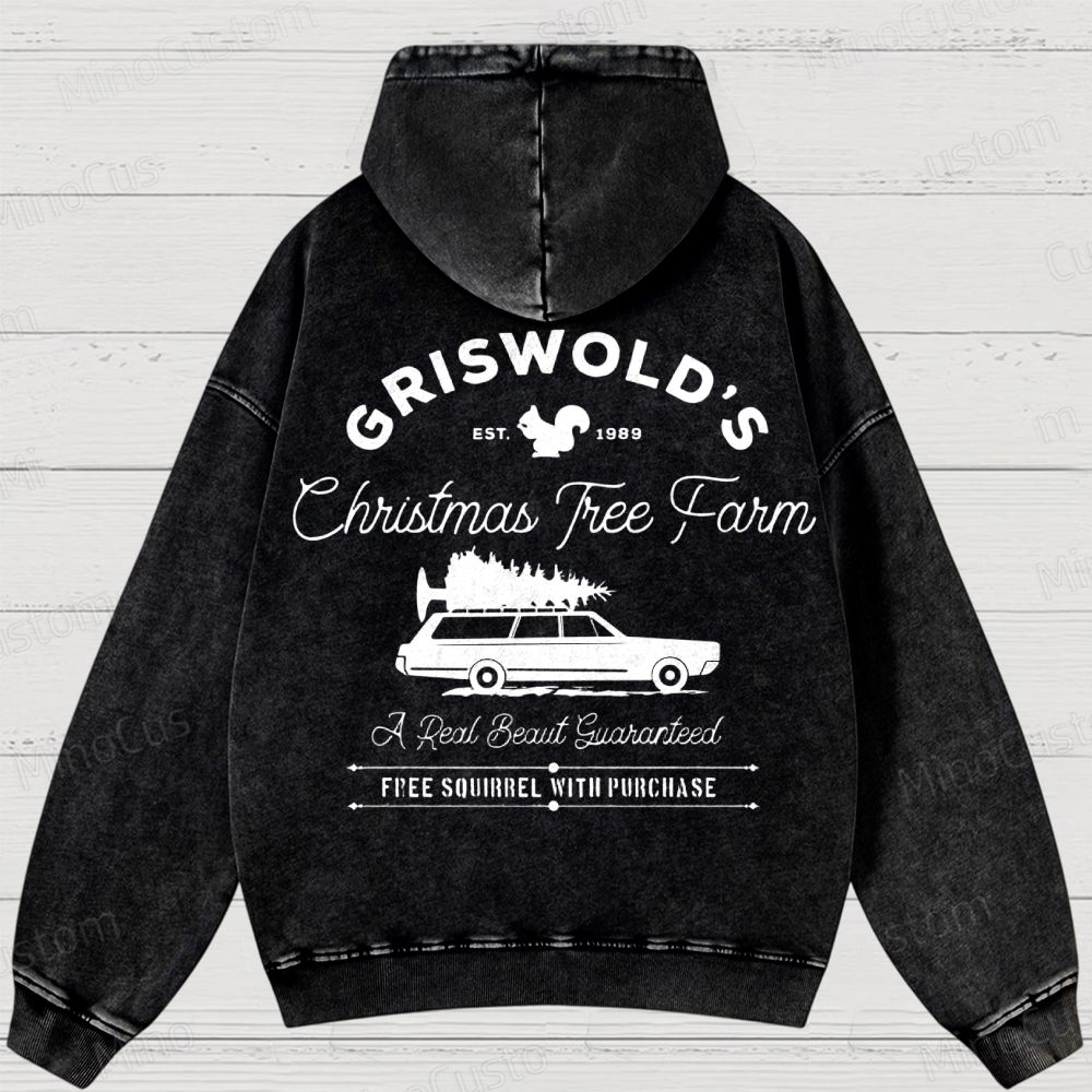 Griswold Christmas Tree Farm Washed Hoodies 