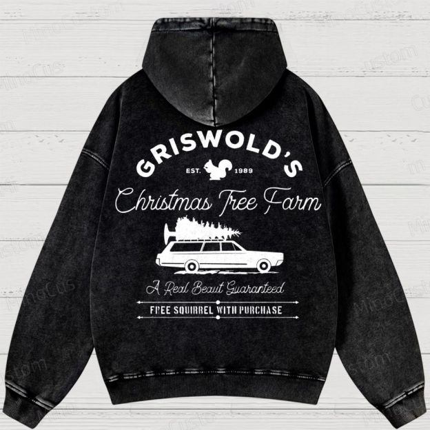 Griswold Christmas Tree Farm Washed Hoodies 