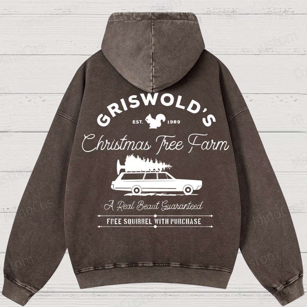 Griswold Christmas Tree Farm Washed Hoodies 