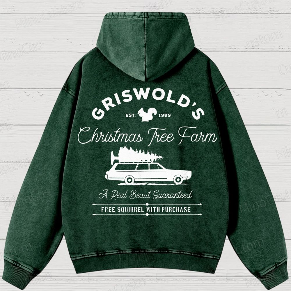 Griswold Christmas Tree Farm Washed Hoodies 