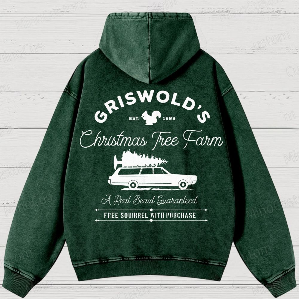 Griswold Christmas Tree Farm Washed Hoodies 