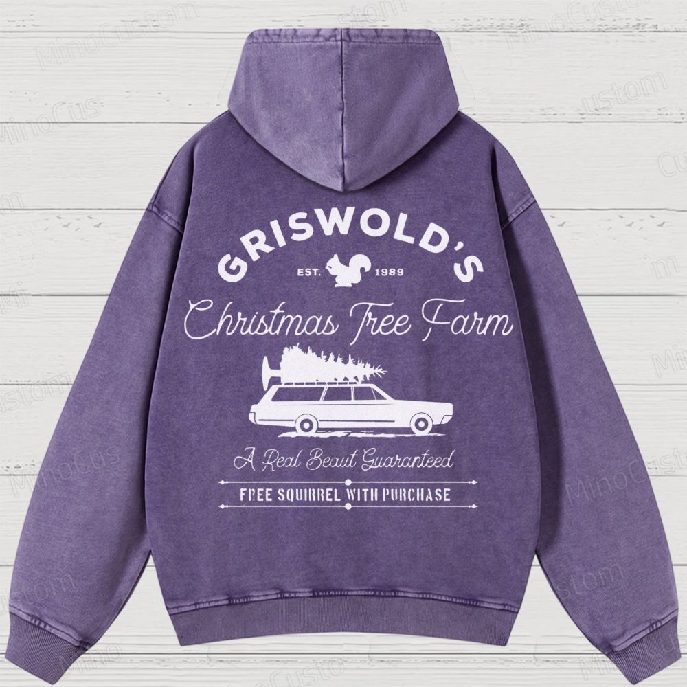 Griswold Christmas Tree Farm Washed Hoodies 