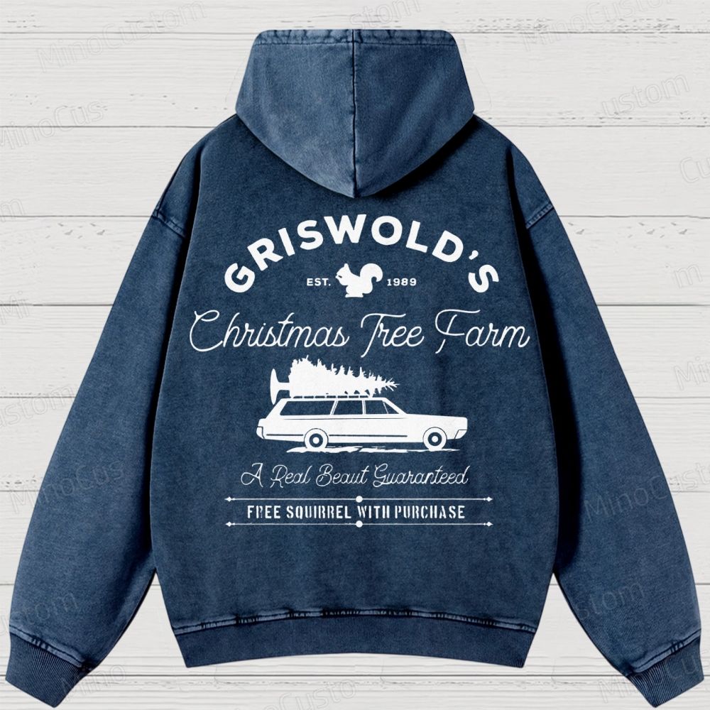 Griswold Christmas Tree Farm Washed Hoodies 