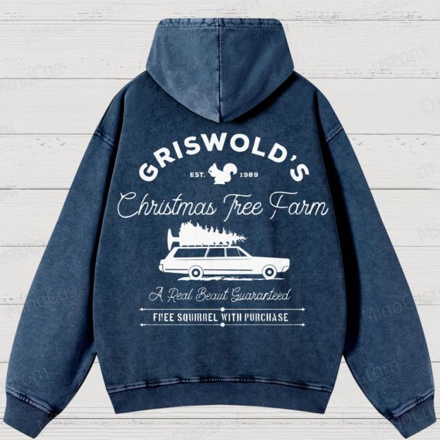Griswold Christmas Tree Farm Washed Hoodies 