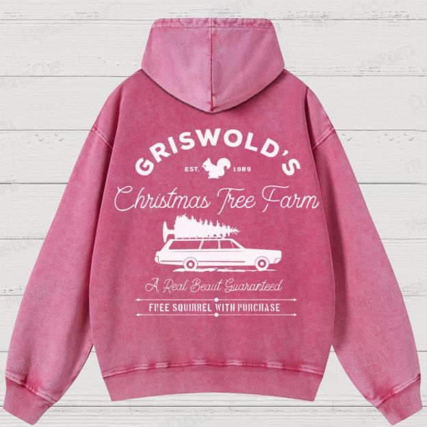 Griswold Christmas Tree Farm Washed Hoodies 