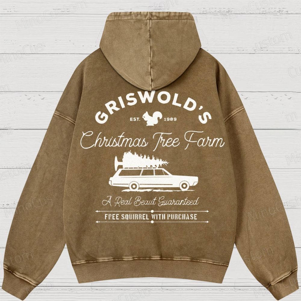 Griswold Christmas Tree Farm Washed Hoodies 