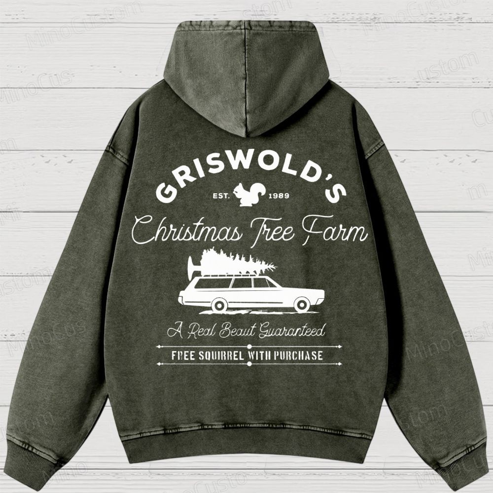 Griswold Christmas Tree Farm Washed Hoodies 