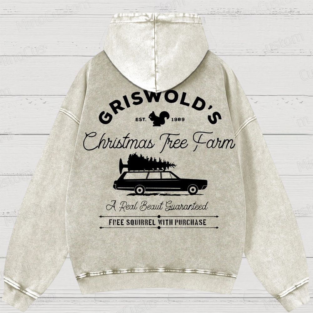 Griswold Christmas Tree Farm Washed Hoodies 