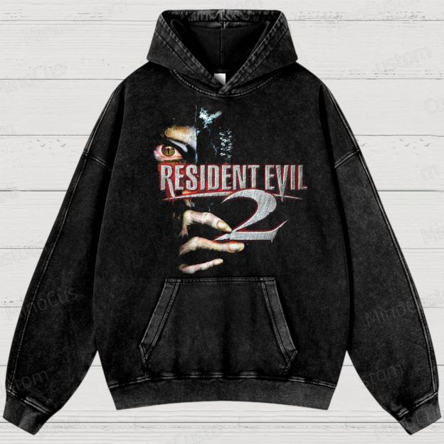 Vintage Video Game Washed Hoodies 