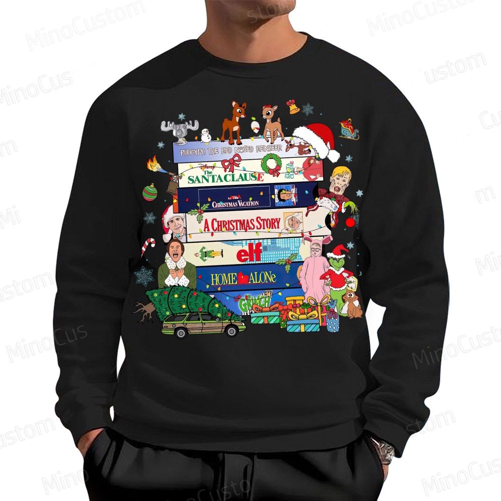 90s Christmas Movie Cotton Sweatshirts