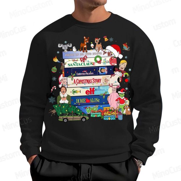 90s Christmas Movie Cotton Sweatshirts