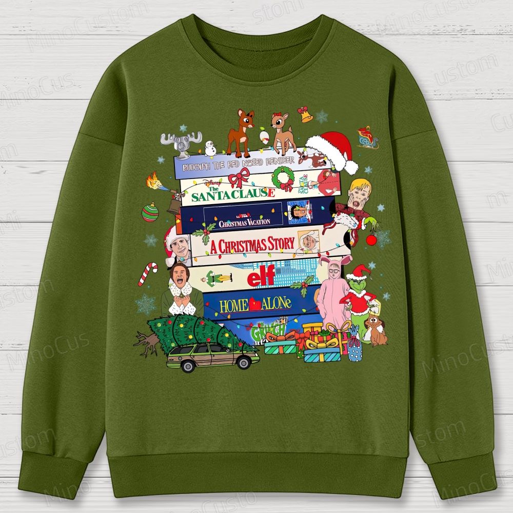90s Christmas Movie Cotton Sweatshirts