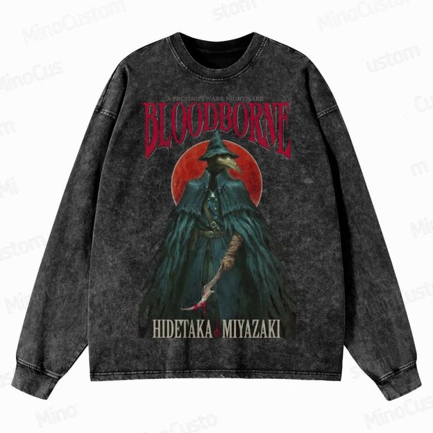 Bloodborne Crewneck Washed Sweatshirt 