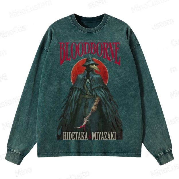 Bloodborne Crewneck Washed Sweatshirt 