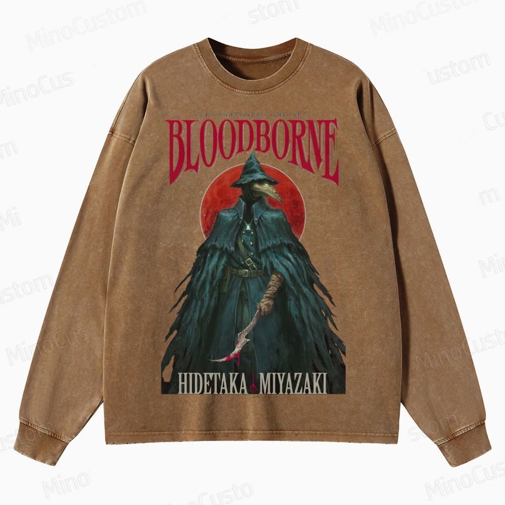 Bloodborne Crewneck Washed Sweatshirt 