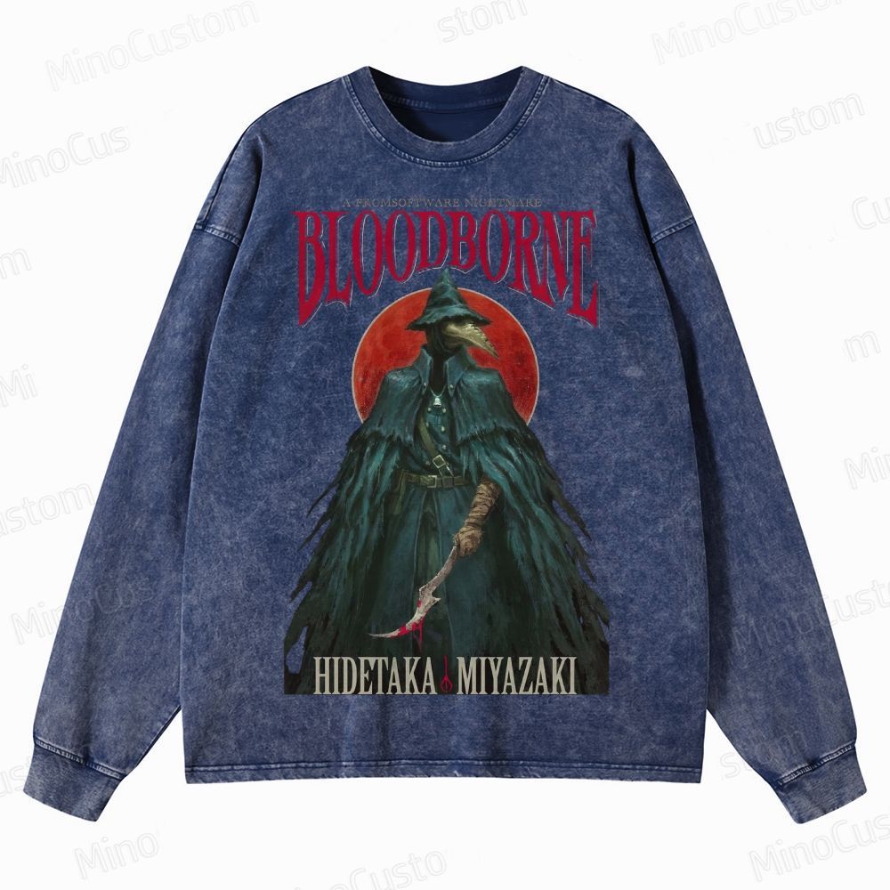 Bloodborne Crewneck Washed Sweatshirt