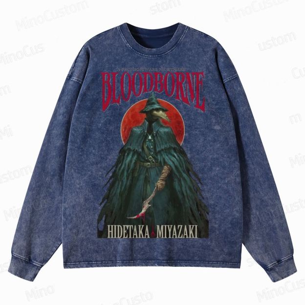 Bloodborne Crewneck Washed Sweatshirt 