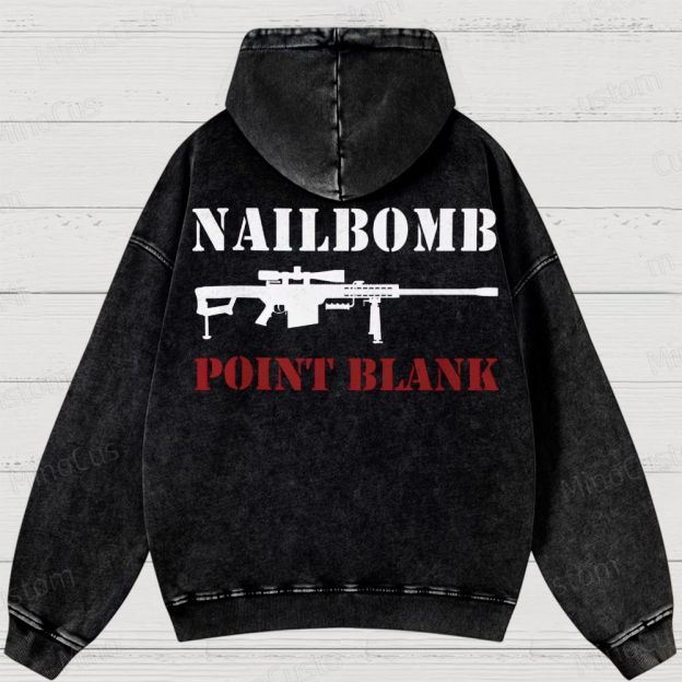 NAILBOMB - "Klan Hunter" Premium Washed Hoodies 