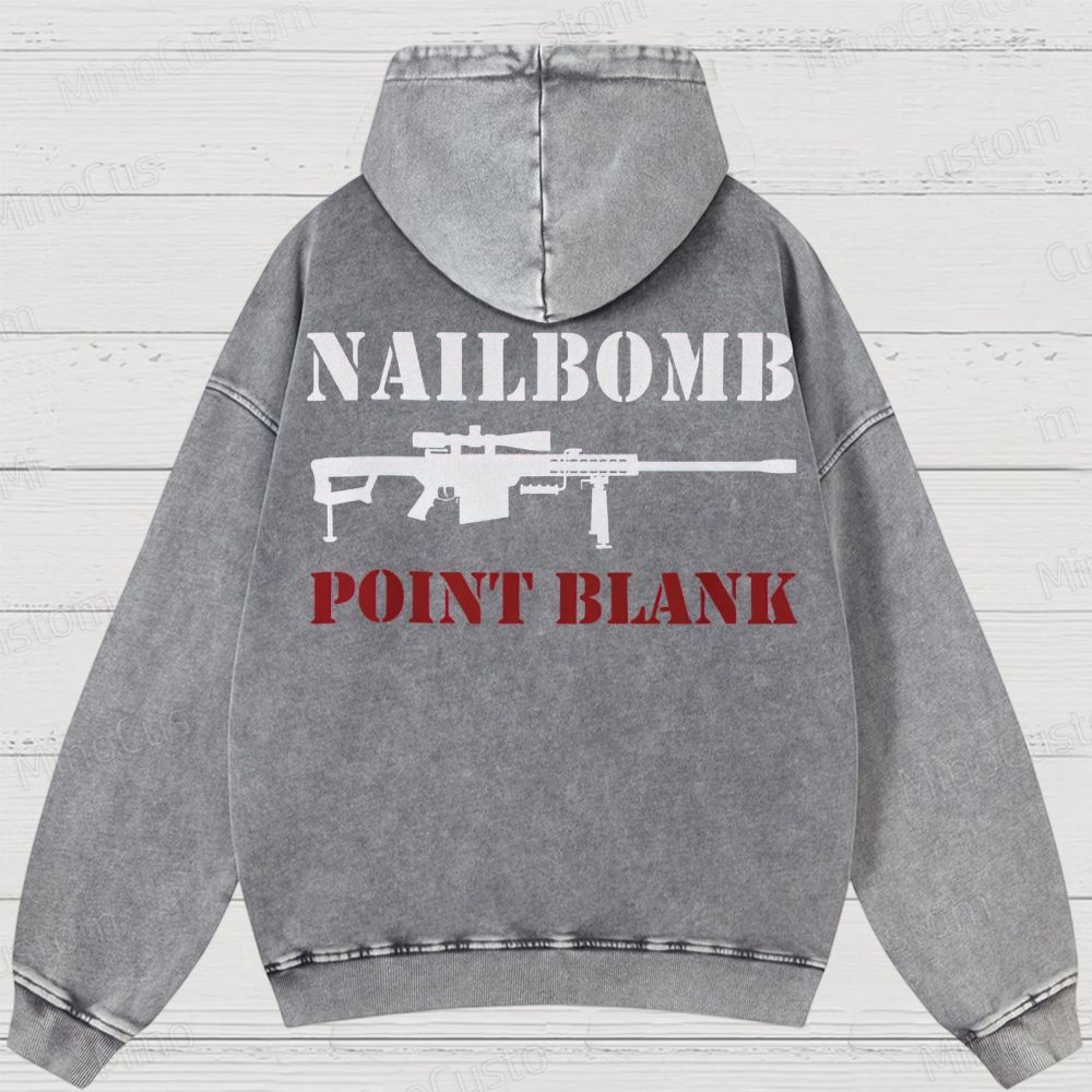 NAILBOMB - "Klan Hunter" Premium Washed Hoodies 