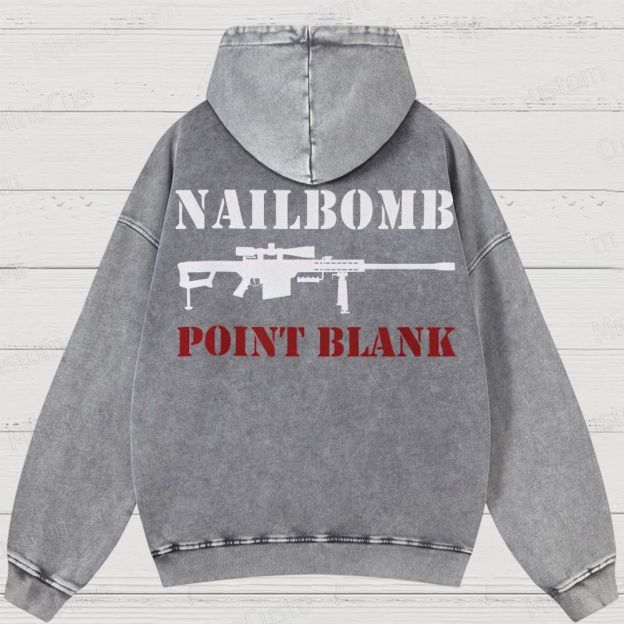 NAILBOMB - "Klan Hunter" Premium Washed Hoodies 