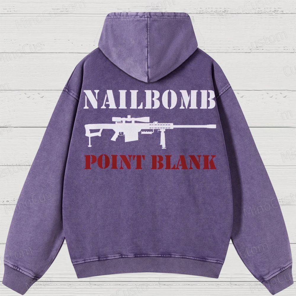 NAILBOMB - "Klan Hunter" Premium Washed Hoodies 