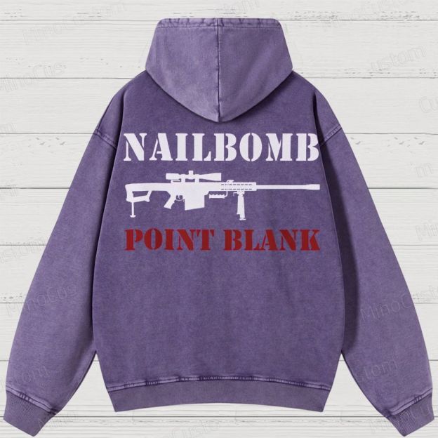 NAILBOMB - "Klan Hunter" Premium Washed Hoodies 