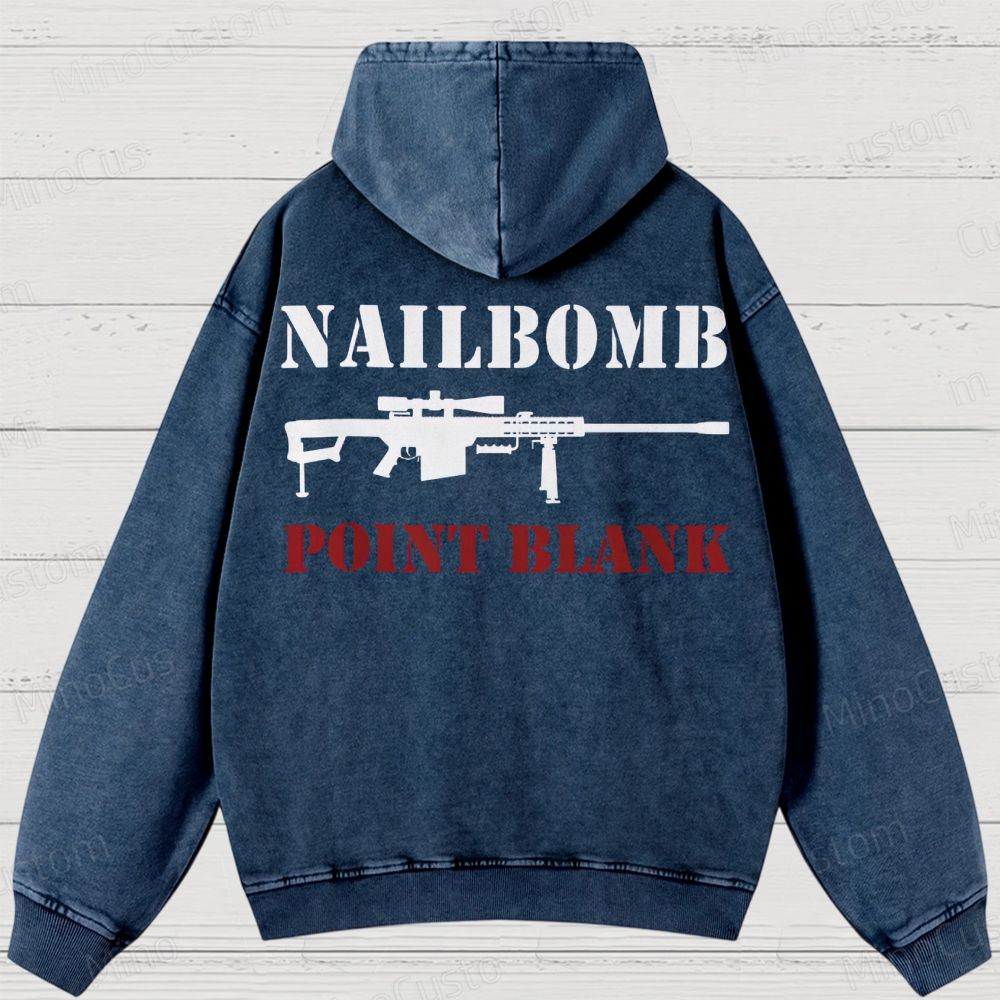 NAILBOMB - "Klan Hunter" Premium Washed Hoodies 