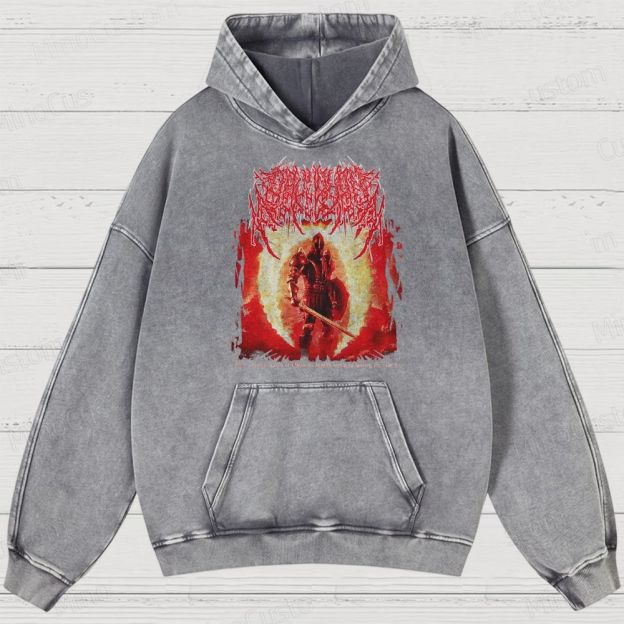 Oblivion Elder Scrolls Death Metal Washed Hoodies 