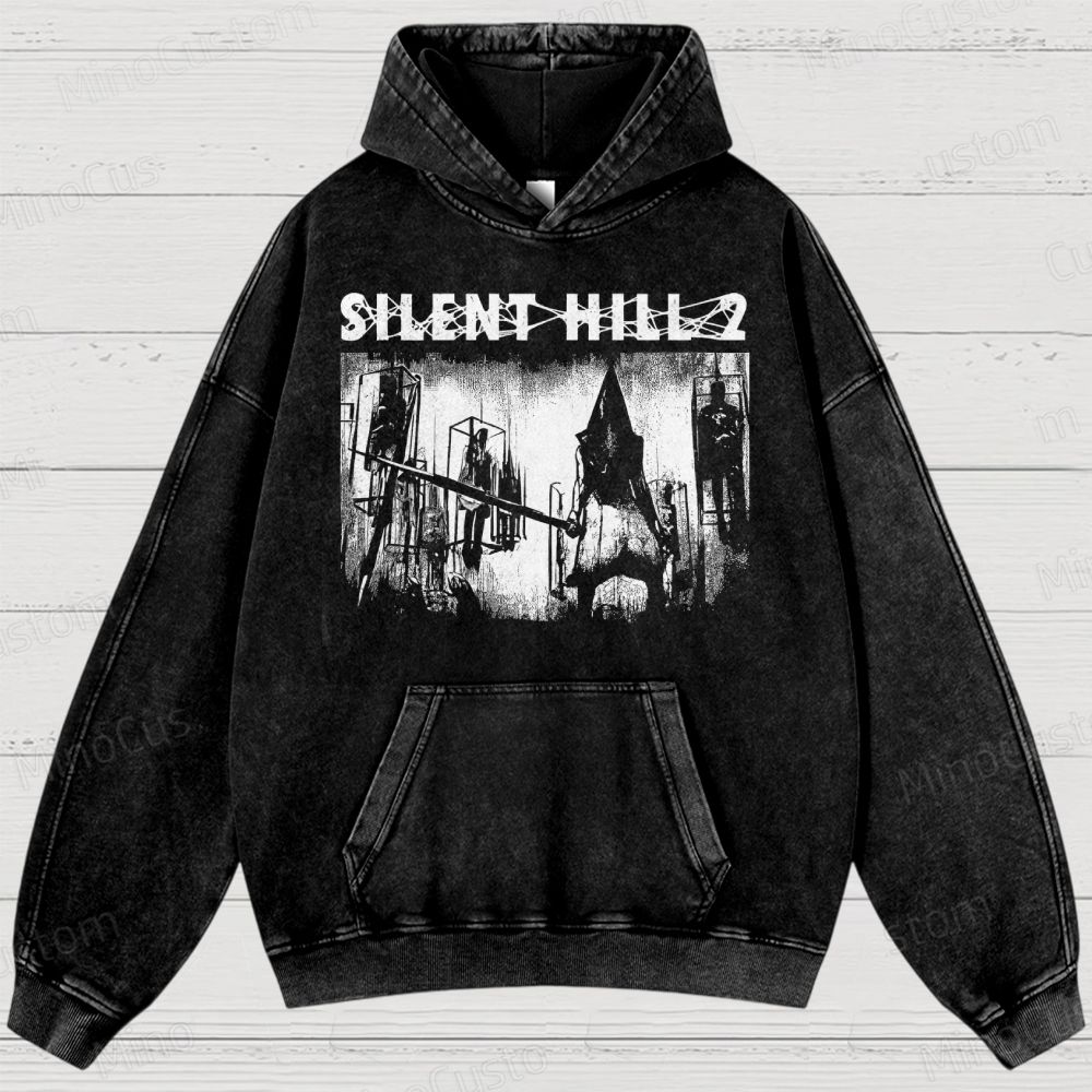 Pyramid Head Washed Hoodies 