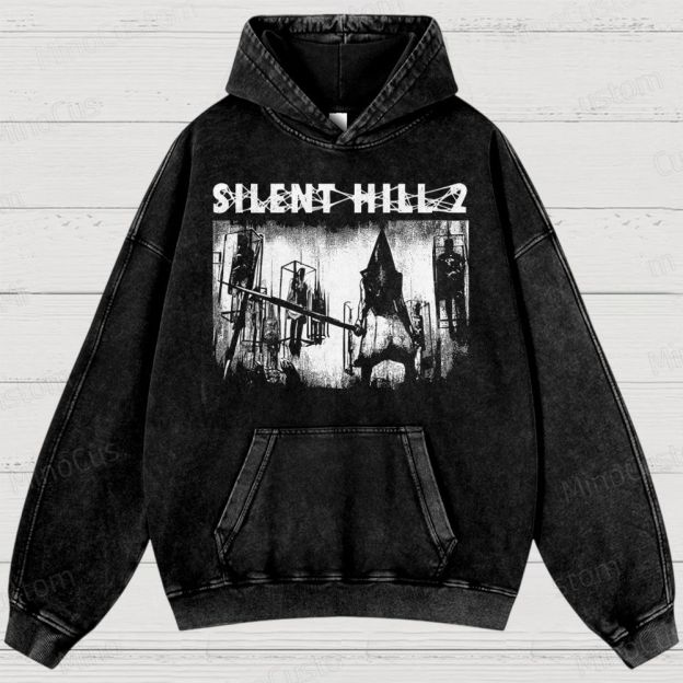 Pyramid Head Washed Hoodies 