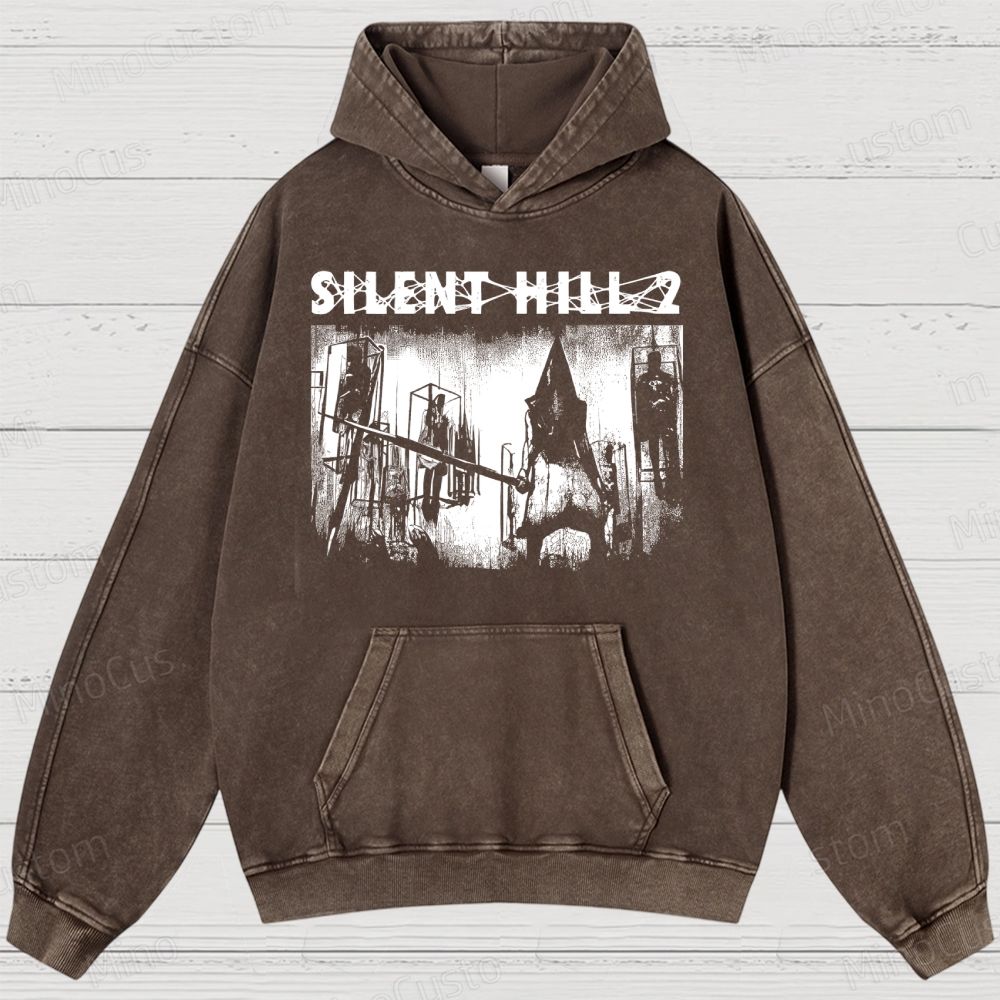 Pyramid Head Washed Hoodies 