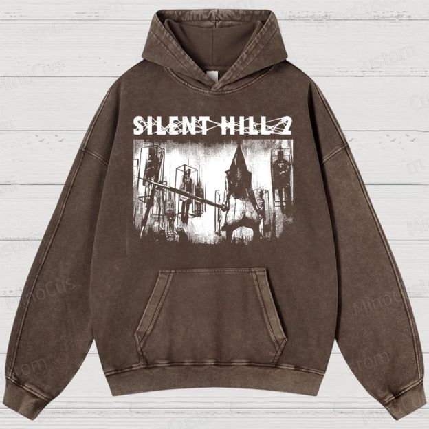 Pyramid Head Washed Hoodies 