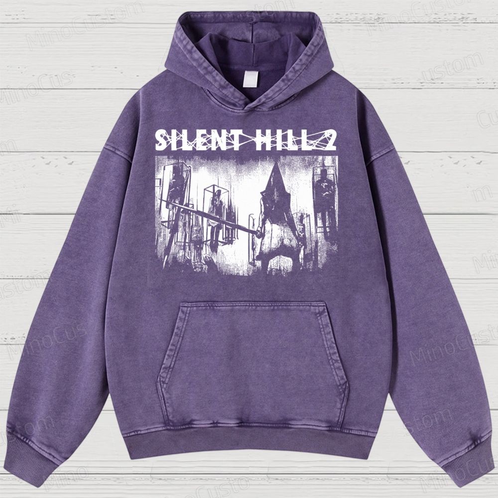 Pyramid Head Washed Hoodies 