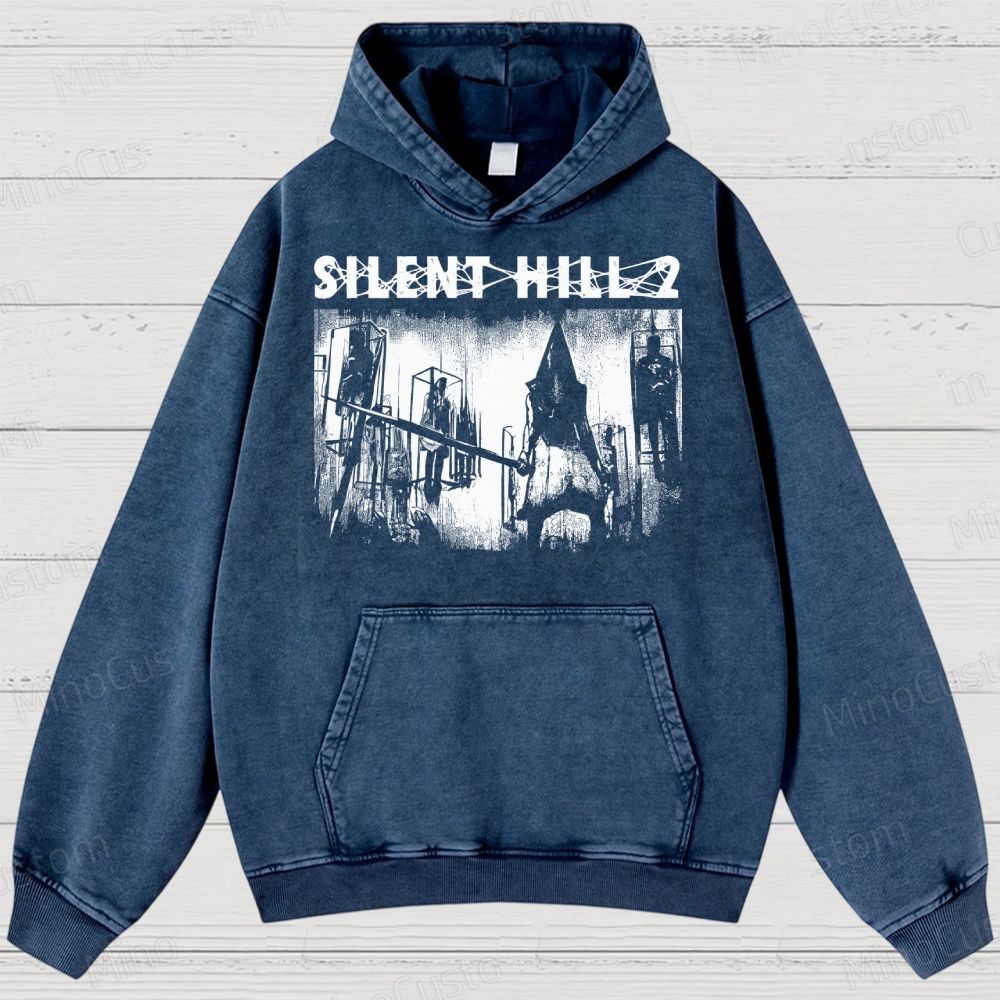 Pyramid Head Washed Hoodies 