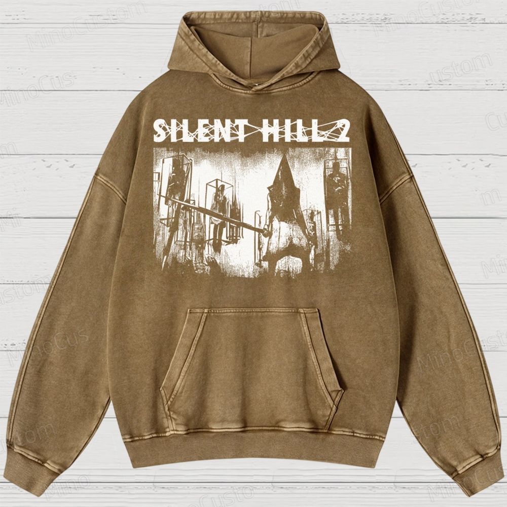 Pyramid Head Washed Hoodies