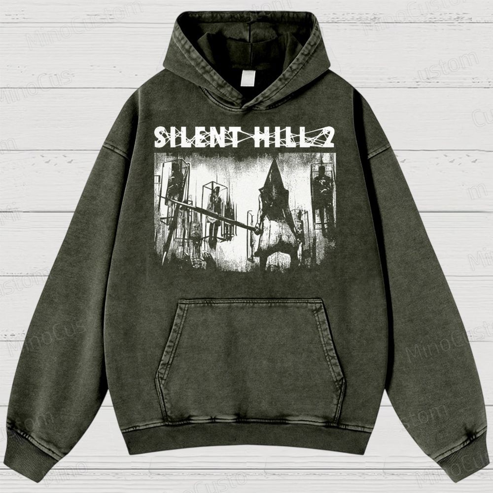 Pyramid Head Washed Hoodies 