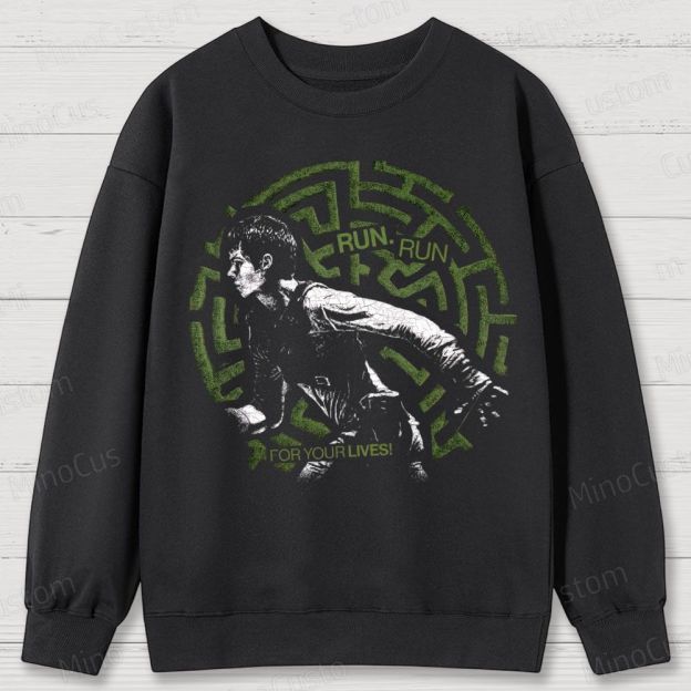 Maze Escape Graphic Cotton Sweatshirts 