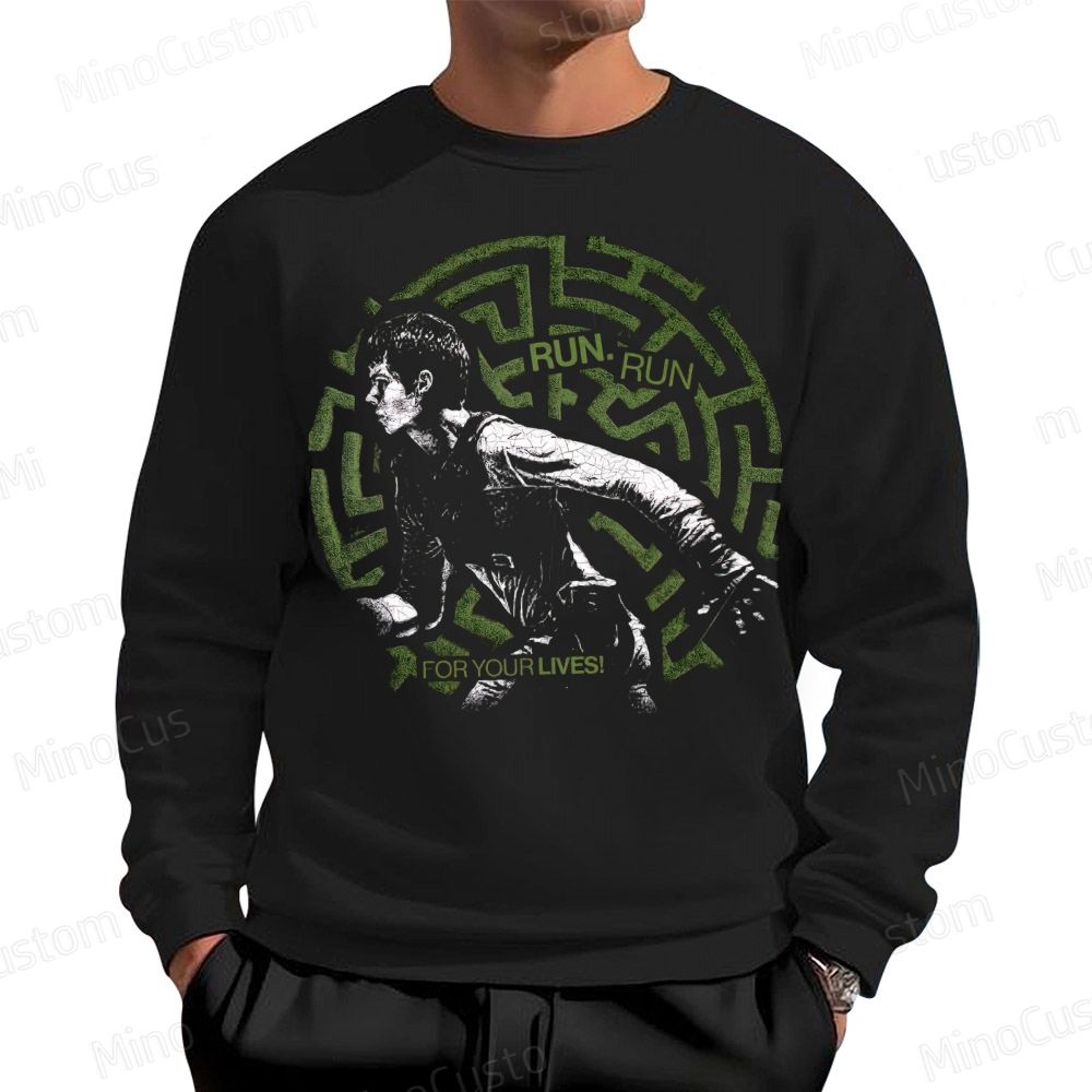 Maze Escape Graphic Cotton Sweatshirts 
